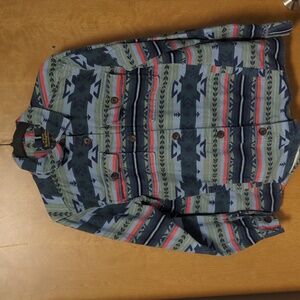 Noble Outfitters Women’s Medium Southwestern Button-Up Shirt EUC | Heavyweight L